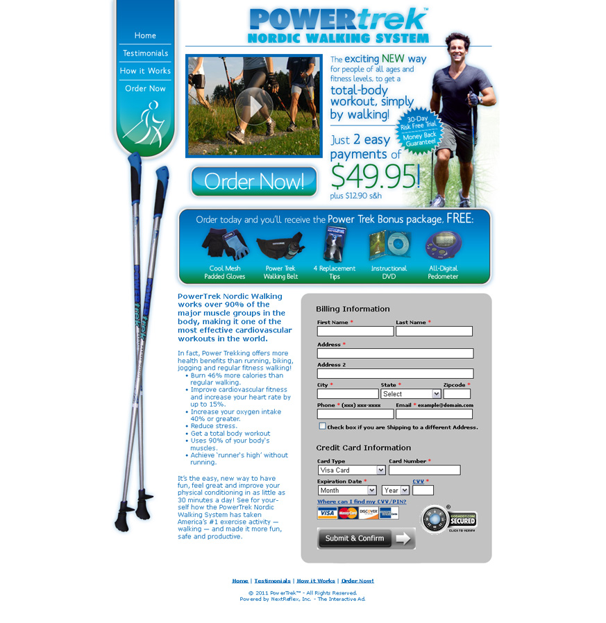 PowerTrek Nordic Walking System